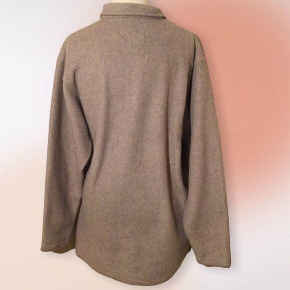 Scandia Woods‎ Vintage Zip Gray/Tan Sweatshirt Embroidered Red Cardinal M/L - Picture 6 of 10